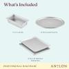 imageAnolon ProBake Aluminized Steel Bakeware Set 6 Piece  Silver4Piece Bakeware Set