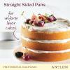 imageAnolon ProBake Aluminized Steel Baking Cake Pan Round 9 Inch  Silver9 Inch Round Cake Pan