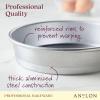 imageAnolon ProBake Aluminized Steel Baking Cake Pan Round 9 Inch  Silver9 Inch Round Cake Pan