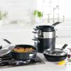 imageAnolon Smart Stack Hard Anodized Nonstick Cookware 11 Piece Set BlackBlack