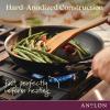imageAnolon Smart Stack Hard Anodized Nonstick Cookware 11 Piece Set BlackBlack