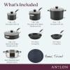 imageAnolon Smart Stack Hard Anodized Nonstick Cookware 11 Piece Set BlackBlack