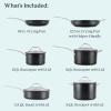 imageAnolon X CookwarePots and Pans Set 8 Piece Dark Gray10 Piece
