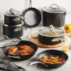 imageAnolon X CookwarePots and Pans Set 8 Piece Dark Gray12 Piece