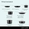 imageAnolon X CookwarePots and Pans Set 8 Piece Dark Gray12 Piece