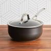 imageAnolon X CookwarePots and Pans Set 8 Piece Dark Gray25 Quarts