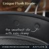 imageAnolon X Hybrid Nonstick Induction Saute Pan With Lid 35 Quart  Charcoal GraySaute Pan 35 Quart