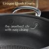 imageAnolon X Hybrid Nonstick Induction Saute Pan With Lid 35 Quart  Charcoal GraySaute Pan 4 Quart