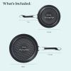 imageAnolon X SearTech Aluminum Nonstick Cookware Frying Pan Set 2Piece Super Dark Gray