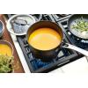 imageAnolon X SearTech Aluminum Nonstick Cookware Saucepan with Lid 3Quart Super Dark Gray
