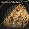 imageAnolon X SearTech Aluminum Nonstick Cookware Saucier with Lid 25 Quart Super Dark Gray