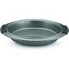 imageAnolon Advanced Nonstick Bakeware Layer Cake Pan Set with Silicone Grips 9quot Round Set of 2 BronzeGray