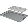 imageAnolon Advanced Nonstick BakewareBaking Sheet Set 11quot x 17quot wCooling Rack Gray