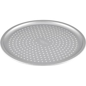 imageAnolon ProBake Aluminized Steel Bakeware Perforated Pizza Pan 14 Inch  Silver