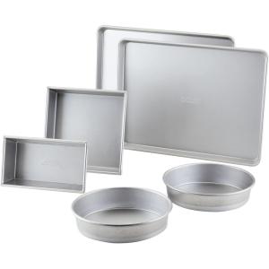 imageAnolon ProBake Aluminized Steel Bakeware Set 6 Piece  Silver6Piece Bakeware Set