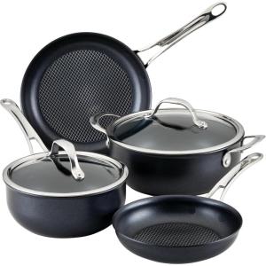imageAnolon X CookwarePots and Pans Set 8 Piece Dark Gray6 Piece