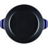 imageAnolon 51821 Vesta BraiserShort Cast Iron Dutch Oven 5 Quart Paprika RedCobalt Blue