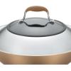 imageAnolon Advanced Hard Anodized Nonstick Stir Fry Wok Pan with Lid 14 Inch Bronze BrownBronze Brown