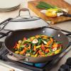 imageAnolon Advanced Hard Anodized Nonstick Stir Fry Wok Pan with Lid 14 Inch Bronze BrownBronze Brown