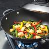 imageAnolon Advanced Hard Anodized Nonstick Stir Fry Wok Pan with Lid 14 Inch Bronze BrownGray