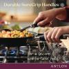 imageAnolon Advanced Home HardAnodized Nonstick Skillets 1275Inch OnyxOnyx