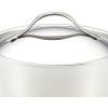 imageAnolon Nouvelle Copper FryingFry PanSkillet Set 95 Inch Stainless Steel and 1025 Inch Hard Anodized NonstickCookware Set 10 Piece