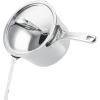 imageAnolon Nouvelle Copper FryingFry PanSkillet Set 95 Inch Stainless Steel and 1025 Inch Hard Anodized NonstickSaucepan w Straining Lid 35 Quart