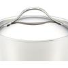imageAnolon Nouvelle Copper FryingFry PanSkillet Set 95 Inch Stainless Steel and 1025 Inch Hard Anodized NonstickSaucepan w Straining Lid 35 Quart