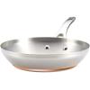 imageAnolon Nouvelle Copper FryingFry PanSkillet Set 95 Inch Stainless Steel and 1025 Inch Hard Anodized NonstickSkillet Set 8  95