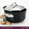 imageAnolon Nouvelle Copper Hard Anodized Nonstick WokStir Fry PanWok Pan  12 Inch Sable BrownOnyx
