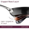 imageAnolon Nouvelle Copper Hard Anodized Nonstick WokStir Fry PanWok Pan  12 Inch Sable BrownOnyx