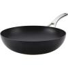 imageAnolon Nouvelle Copper Hard Anodized Nonstick WokStir Fry PanWok Pan  12 Inch Sable BrownOnyx