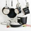 imageAnolon Nouvelle Copper Hard Anodized Nonstick WokStir Fry PanWok Pan  12 Inch Sable BrownOnyx