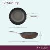 imageAnolon Nouvelle Copper Hard Anodized Nonstick WokStir Fry PanWok Pan  12 Inch Sable BrownSable