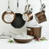 imageAnolon Nouvelle Copper Hard Anodized Nonstick WokStir Fry PanWok Pan  12 Inch Sable BrownSable