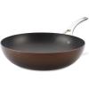 imageAnolon Nouvelle Copper Hard Anodized Nonstick WokStir Fry PanWok Pan  12 Inch Sable BrownSable