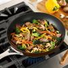 imageAnolon Nouvelle Copper Hard Anodized Nonstick WokStir Fry PanWok Pan  12 Inch Sable BrownSable