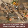 imageAnolon SureGrip Nonstick Utensil Kitchen Cooking Tools Set 6 Piece Bronze Brown46346