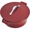 imageAnolon Vesta Cast Iron DishCasserole Pan with Lid 4 Quart Paprika RedPaprika Red