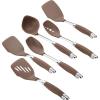 imageAnolon SureGrip Nonstick Utensil Kitchen Cooking Tools Set 6 Piece Bronze Brown46346