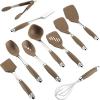 imageAnolon Tools SetNonstick Nylon Cooking UtensilsKitchen Gadgets Includes Spoons Turners Ladle Meat Fork Whisk and Locking Tongs 10 Piece Bronze
