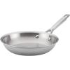 imageAnolon Triply Clad Stainless Steel Frying  Fry Pan  Skillet  1275 Inch Silver