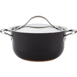 imageAnolon Nouvelle Copper Hard Anodized Nonstick WokStir Fry PanWok Pan  12 Inch Sable BrownOnyx