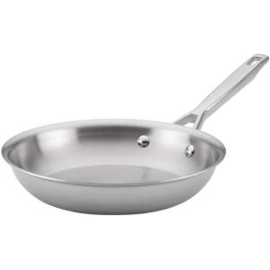imageAnolon Triply Clad Stainless Steel Frying  Fry Pan  Skillet  1275 Inch Silver
