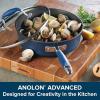 imageAnolon Advanced Hard Anodized Nonstick Cookware Pots and Pans Set 11 Piece IndigoIndigo