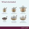 imageAnolon Advanced Home HardAnodized Nonstick 11Piece Cookware Set BronzeBronze