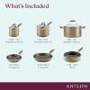 imageAnolon Advanced Home HardAnodized Nonstick 11Piece Cookware Set BronzeBronze