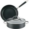 imageAnolon Advanced Home HardAnodized Nonstick 11Piece Cookware Set BronzeOnyx