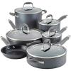imageAnolon Advanced Home HardAnodized Nonstick 11Piece Cookware Set Moonstone