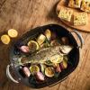 imageAnolon Advanced Hard Anodized Nonstick 2 Piece RoasterRoasting Pan with Wire Rack Oval 16 Inch x 13 Inch Dark Gray